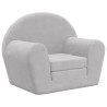 Canapé-lit pour enfants gris clair peluche douce 562770562770