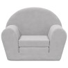Canapé-lit pour enfants gris clair peluche douce 562770562770