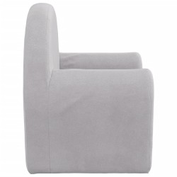 Canapé-lit pour enfants gris clair peluche douce 562770562770