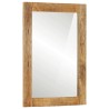 Miroir de bain 50x70x2,5 cm bois de manguier massif et verre 562772562772