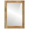 Miroir de bain 50x70x2,5 cm bois de manguier massif et verre 562772562772