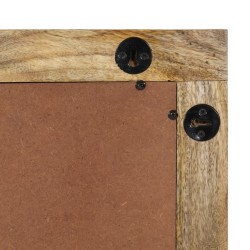 Miroir de bain 50x70x2,5 cm bois de manguier massif et verre 562772562772