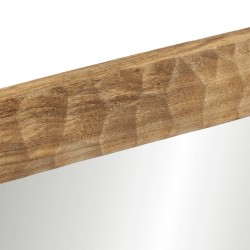 Miroir de bain 50x70x2,5 cm bois de manguier massif et verre 562772562772