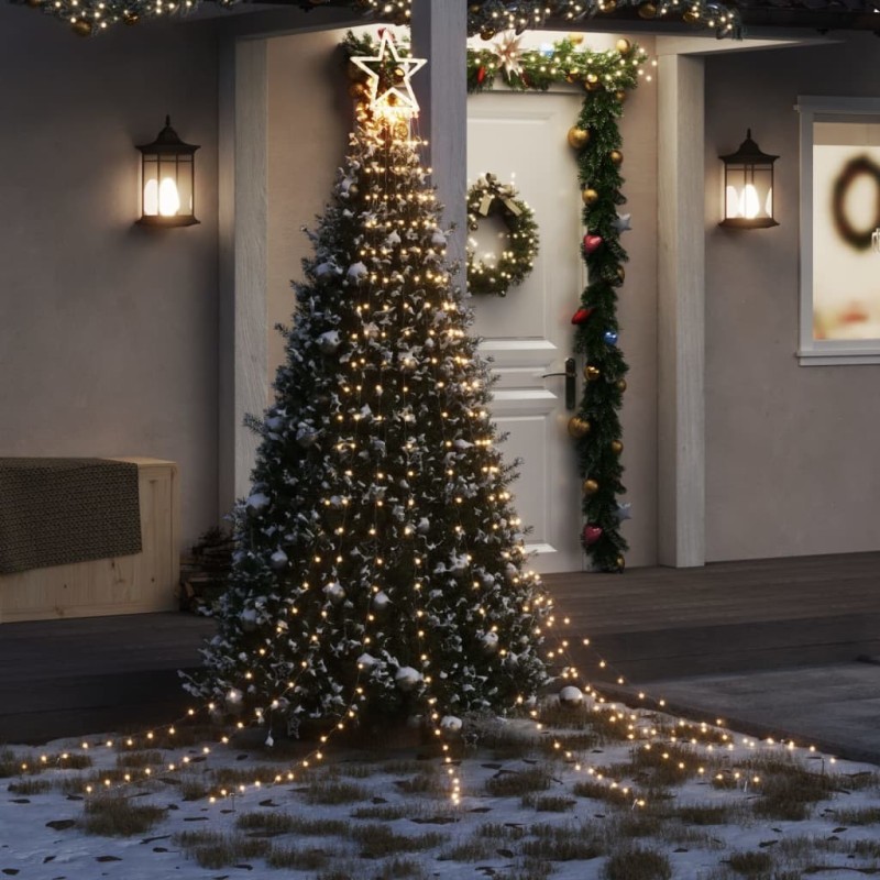 Guirlande de sapin de Noël 320 LED blanc chaud 375 cm 562773562773