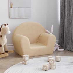 Canapé pour enfants crème peluche douce 562777562777