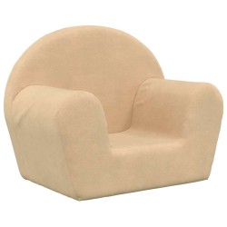 Canapé pour enfants crème peluche douce 562777562777