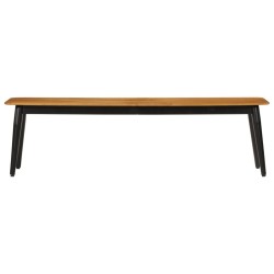 Banc 160x40x45 cm bois massif de manguier et fer 562779562779