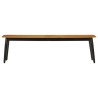 Banc 160x40x45 cm bois massif de manguier et fer 562779562779