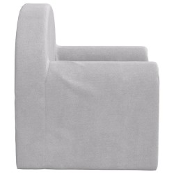 Canapé-lit pour enfants gris clair peluche douce 562780562780