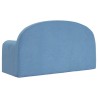 Canapé pour enfants 2 places bleu peluche douce 562782562782