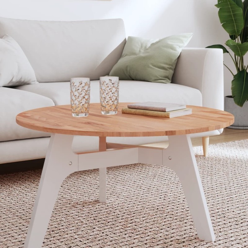 Dessus de table Ø80x1,5 cm rond bois massif de hêtre 562785562785