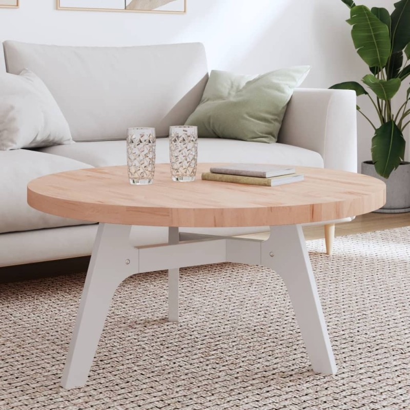 Dessus de table Ø90x4 cm rond bois massif de hêtre 562787562787