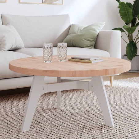 Dessus de table Ø90x4 cm rond bois massif de hêtre 562787562787