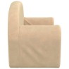 Canapé-lit pour enfants 2 places crème peluche douce 562792562792