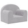 Canapé pour enfants gris clair peluche douce 562793562793