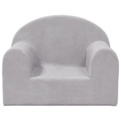 Canapé pour enfants gris clair peluche douce 562793562793