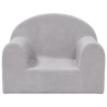 Canapé pour enfants gris clair peluche douce 562793562793