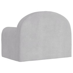 Canapé pour enfants gris clair peluche douce 562793562793