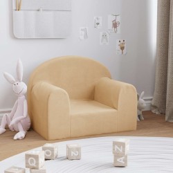 Canapé pour enfants crème peluche douce 562794562794
