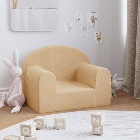 Canapé pour enfants crème peluche douce 562794562794