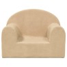 Canapé pour enfants crème peluche douce 562794562794