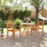 Table pliable de jardin Ø70x75 cm bois d'acacia massif 562803562803