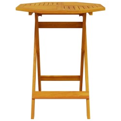 Table pliable de jardin Ø70x75 cm bois d'acacia massif 562803562803
