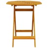 Table pliable de jardin Ø70x75 cm bois d'acacia massif 562803562803