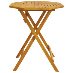 Table pliable de jardin Ø70x75 cm bois d'acacia massif 562803562803