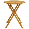 Table pliable de jardin Ø70x75 cm bois d'acacia massif 562803562803