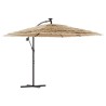 Parasol de jardin avec mât en acier marron 246x246x230 cm 562808562808