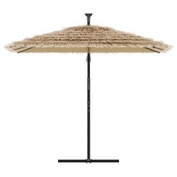 Parasol de jardin avec mât en acier marron 246x246x230 cm 562808562808