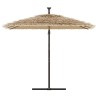 Parasol de jardin avec mât en acier marron 246x246x230 cm 562808562808