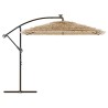 Parasol de jardin avec mât en acier marron 246x246x230 cm 562808562808