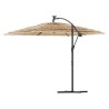 Parasol de jardin avec mât en acier marron 246x246x230 cm 562808562808
