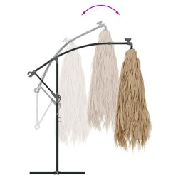 Parasol de jardin avec mât en acier marron 246x246x230 cm 562808562808
