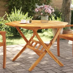 Table pliable de jardin Ø110x75 cm bois d'acacia solide 562819562819