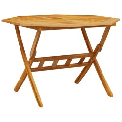 Table pliable de jardin Ø110x75 cm bois d'acacia solide 562819562819