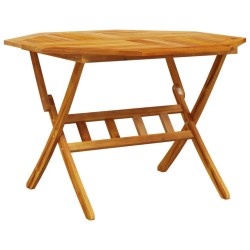 Table pliable de jardin Ø110x75 cm bois d'acacia solide 562819562819