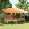 Tente de réception pliable escamotable orange 580x292x315 cm 562823562823