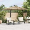Parasol de jardin avec mât en acier marron 290x290x238 cm 562825562825
