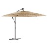 Parasol de jardin avec mât en acier marron 290x290x238 cm 562825562825