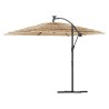 Parasol de jardin avec mât en acier marron 290x290x238 cm 562825562825