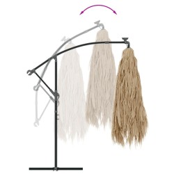Parasol de jardin avec mât en acier marron 290x290x238 cm 562825562825