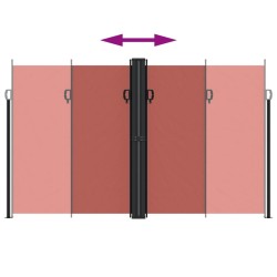 Auvent latéral rétractable terre cuite 200x600 cm 562827562827