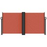 Auvent latéral rétractable terre cuite 120x600 cm 562832562832