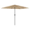 Parasol de jardin avec mât en acier marron 300x200x250 cm 562833562833