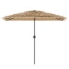 Parasol de jardin avec mât en acier marron 300x200x250 cm 562833562833