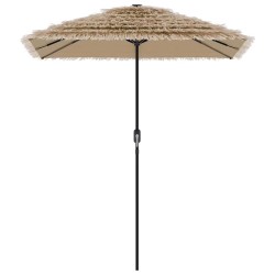 Parasol de jardin avec mât en acier marron 300x200x250 cm 562833562833
