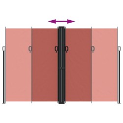 Auvent latéral rétractable terre cuite 220x600 cm 562834562834